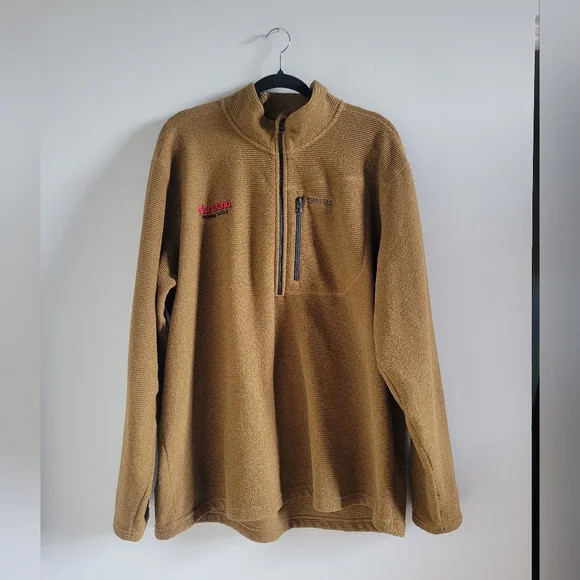 Simms x Northland Tackle Rivershed 1/4 Zip Fleece Camel/Tan Color Mens 2XL - Picture 1 of 10